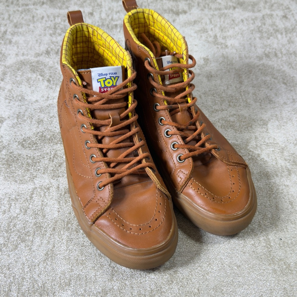 Vans Toy Story woody SK8 -Hi Reissue PT Brown leather men 7.5 woman 9
